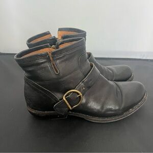 Fiorentini Baker Side Zip Ankle Black Boots Womens EUR 38